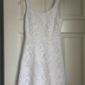 Elegant White Lace Dress